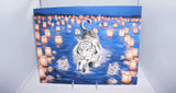 White Tiger Paper Lantern Traditional Fine Art - From Sakura With Love
