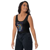 Blue Tiger Crop Tank