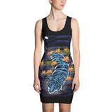 Blue Tiger Cut & Sew Dress