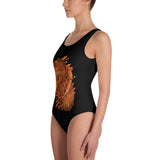 Orange Betta One-Piece Swimsuit