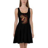 Tiger Roses Skater Dress