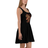 Tiger Roses Skater Dress