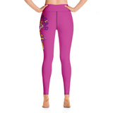 Peek-A-Roar Violet Yoga Pants