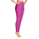 Peek-A-Roar Violet Yoga Pants