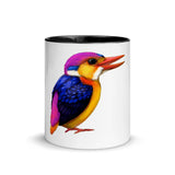 Oriental Dwarf Kingfisher Mug with Color Inside - From Sakura With Love