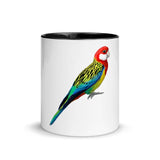 Eastern Rosella Mug with Color Inside - From Sakura With Love