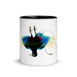 Blue Bird of Paradise Mating Pose Mug Color Inside - From Sakura With Love