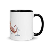 Tiger Fight Mug with Color Inside - From Sakura With Love