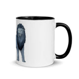 Blue Lion Mug with Color Inside - From Sakura With Love