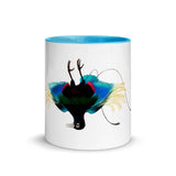 Blue Bird of Paradise Mating Pose Mug Color Inside - From Sakura With Love