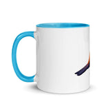 Painted Bunting Mug with Color Inside - From Sakura With Love