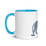Blue Lion Mug with Color Inside - From Sakura With Love