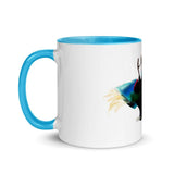 Blue Bird of Paradise Mating Pose Mug Color Inside - From Sakura With Love
