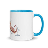 Tiger Fight Mug with Color Inside - From Sakura With Love