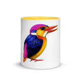 Oriental Dwarf Kingfisher Mug with Color Inside - From Sakura With Love