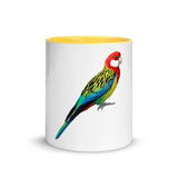 Eastern Rosella Mug with Color Inside - From Sakura With Love