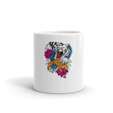 Tiger Attack Koi Mug White - From Sakura With Love