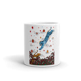 Tiger Dive White Mug
