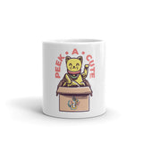 Peek-A-Cute Lucky White Mug