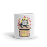 Peek-A-Cute White Mug