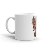 Tiger Rose White Mug