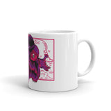 Purple Betta White Mug