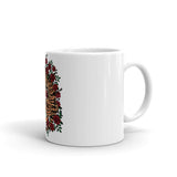Tiger Rose White Mug