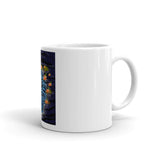 Blue Tiger White Mug