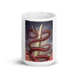 DC Unique Painted Dragon Mug White - From Sakura With Love