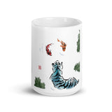 Tiger Koi White Mug - From Sakura With Love