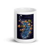 Blue Tiger White Mug