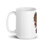Tiger Rose White Mug