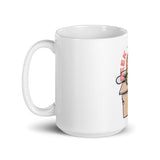 Peek-A-Cute Yellow White Mug