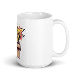 Peek-A-Cute Lucky Yellow White Mug