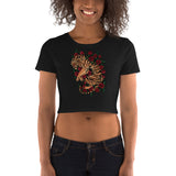 Tiger Rose Crop Tee