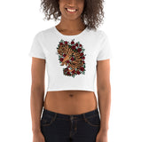 Tiger Rose Crop Tee