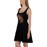 Tiger Roses Skater Dress