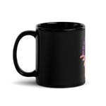 Peek-A-Roar Black Glossy Mug