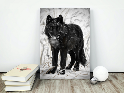 Wolf Painted Fine Art - From Sakura With Love