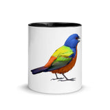 Painted Bunting Mug with Color Inside - From Sakura With Love