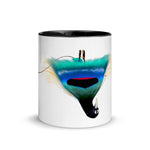 Blue Bird of Paradise Bell Pose Mug Color Inside - From Sakura With Love