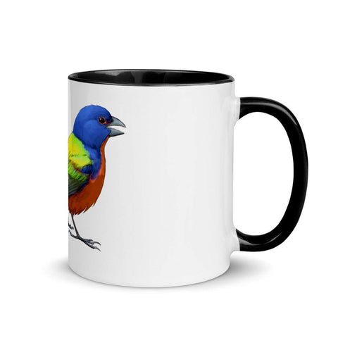 Painted Bunting Mug with Color Inside - From Sakura With Love
