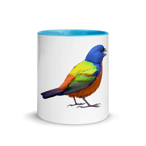 Painted Bunting Mug with Color Inside - From Sakura With Love