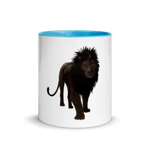 Black Lion Mug with Color Inside - From Sakura With Love