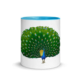 Peacock Mug with Color Inside - From Sakura With Love