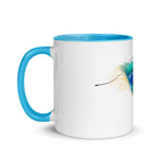Blue Bird of Paradise Bell Pose Mug Color Inside - From Sakura With Love