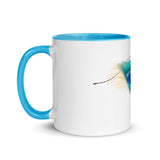 Blue Bird of Paradise Bell Pose Mug Color Inside - From Sakura With Love