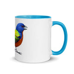 Painted Bunting Mug with Color Inside - From Sakura With Love