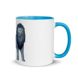 Blue Lion Mug with Color Inside - From Sakura With Love