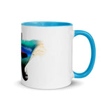 Blue Bird of Paradise Bell Pose Mug Color Inside - From Sakura With Love